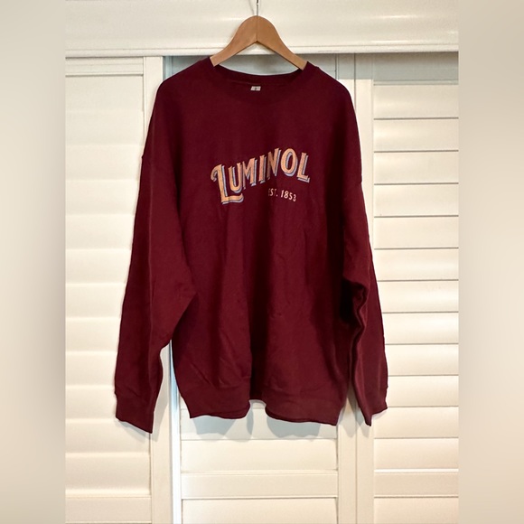 Brand New Maroon Luminol Sweatshirt 2X True Crime Con XL Detective Police Scary - Picture 2 of 5